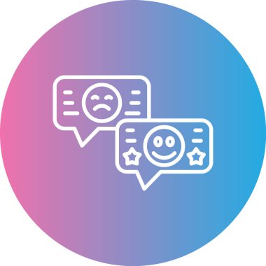 Sohbet simgesinin vektör illüstrasyonu