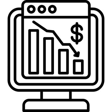 Çizelge. Web simgesi basit illüstrasyon