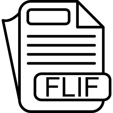 dosya biçimi simgesi, vektör illüstrasyonu