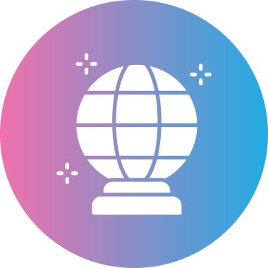 Küresel simge vektör illüstrasyonu