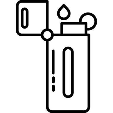 Çakmak. Web simgesi basit illüstrasyon