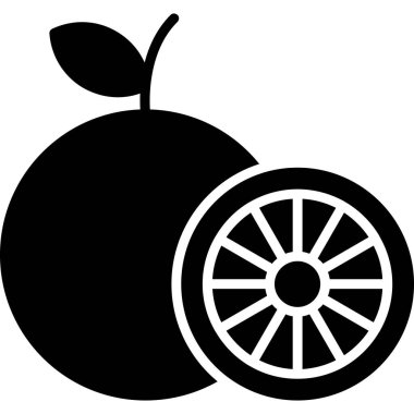 Her Kullanım için Turuncu, Basit Vektör Simgesi