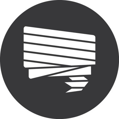 Beyaz arkaplanda vektör simgesi izole edildi