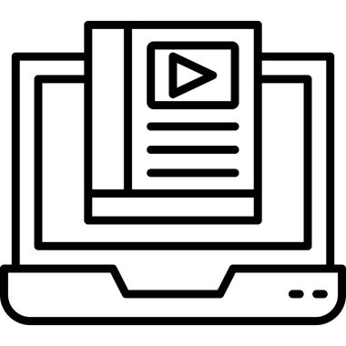 Kolayca değiştirebilen veya düzenleyebilen çevrimiçi haber vektörü simgesi