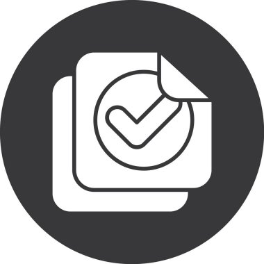 kontrol listesi simgesi rozet biçiminde