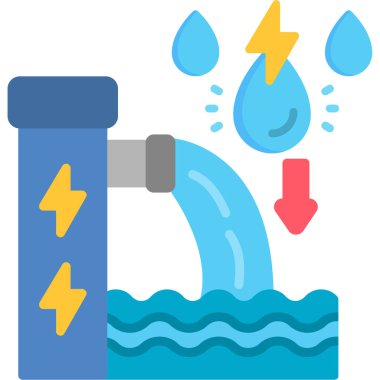 su damlası ikon vektör illüstrasyonu