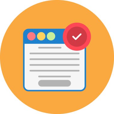 Kontrol listesi simgesi vektör illüstrasyonu