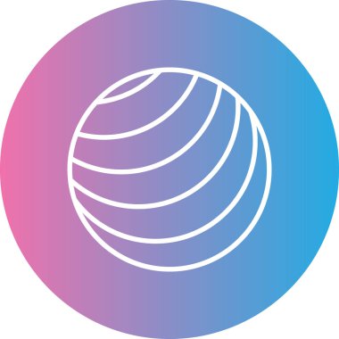 Bir top simgesinin vektör illüstrasyonu