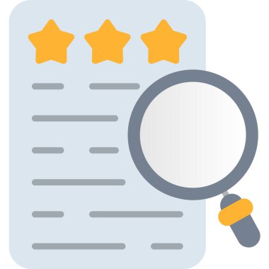 derecelendirme düz vektör simgesi