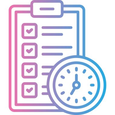 vektör kontrol listesi simgesi, illüstrasyon