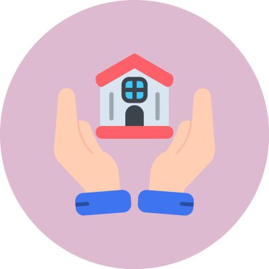 Ev. Web simgesi basit illüstrasyon