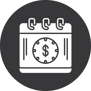 Dolar. Web simgesi basit illüstrasyon