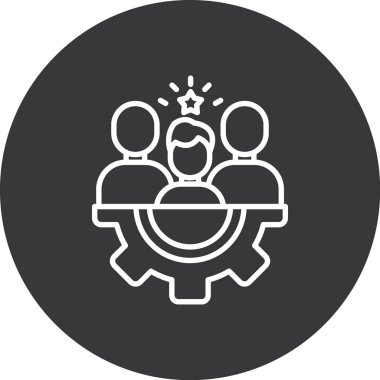 İş adamlarının vektör illüstrasyonu, simge