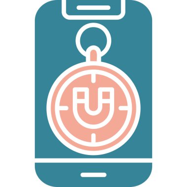 telefon vektör simgesi modern basit illüstrasyon