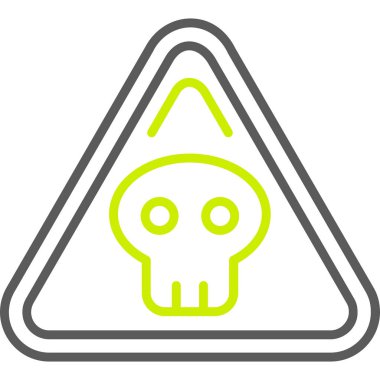 Kafatası. Web simgesi basit illüstrasyon