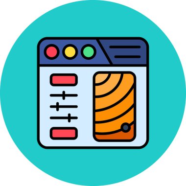 Web simgesi tasarımı vektör illüstrasyonu