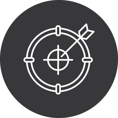 Pusula simgesinin vektör illüstrasyonu