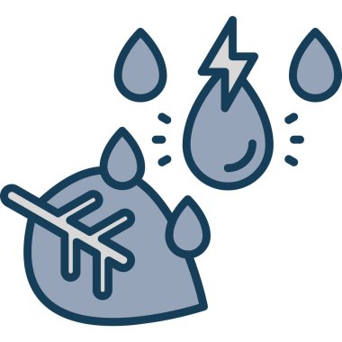 Moda tarzı izole edilmiş arkaplanda klima durumu simgesi