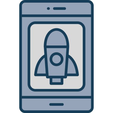 cep telefonu simgesi vektör çizimi