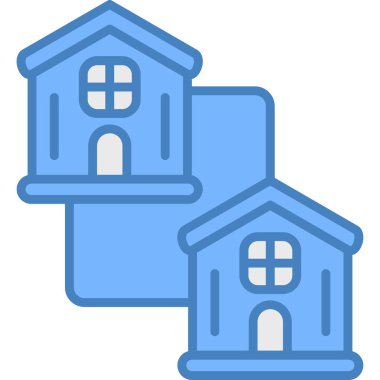 bina binası simgesi - taslak biçimi