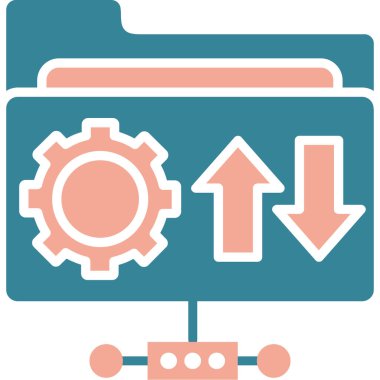 Teçhizat Web simgesi basit illüstrasyon