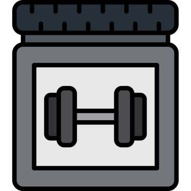 spor şişesi illüstrasyonu