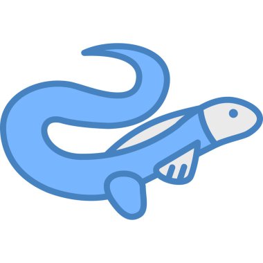 Şirin ve küçük balık simgesi