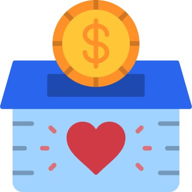 Para için. Web simgesi basit illüstrasyon