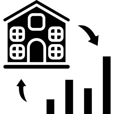 Ev. Web simgesi basit illüstrasyon
