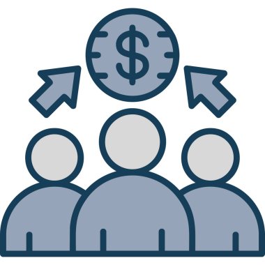 iş simgesi soyut arkaplanda izole edildi