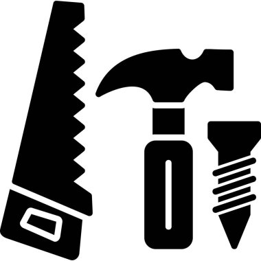 çekiç ve tornavida vektör simgesi