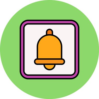 Çan simgesi, vektör çizimi