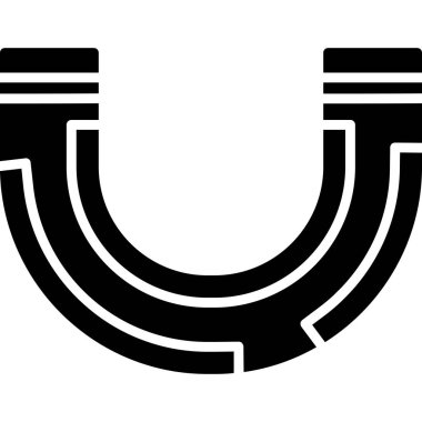 Mıknatıs Web simgesi basit illüstrasyon