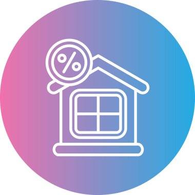 Ev simgesinin vektör illüstrasyonu