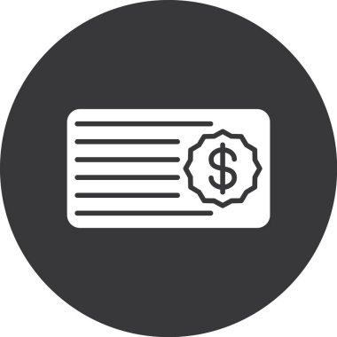 Dolar banknot simgesi soyut arkaplanda izole edildi