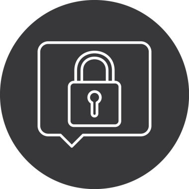 ikon vektör illüstrasyonunu kilitle