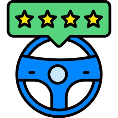 Dosya özeti biçiminde araba servis simgesi derecelendirme