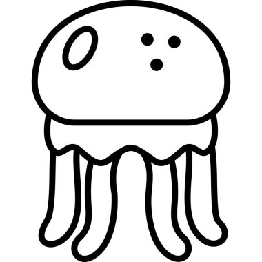 Ahtapot. Web simgesi basit illüstrasyon