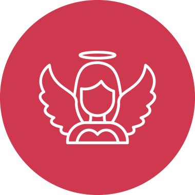 Melek. Web simgesi basit tasarım