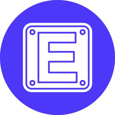 Modern b 'nin vektör illüstrasyonu eksik simgesi