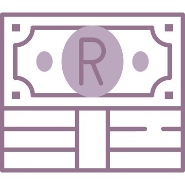 Para için. Web simgesi basit illüstrasyon