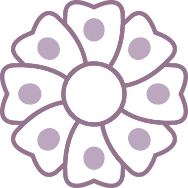 Vektör Çiçeği Simgesi illüstrasyonu