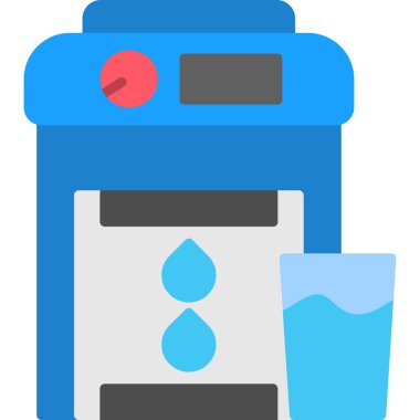 Düz bir içecek ikonu.