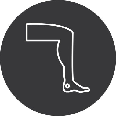 Uzun gölgeli bir çift çorabın siyah bir simgesinin vektör çizimi