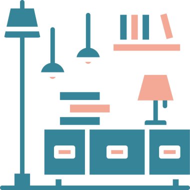 Ev mobilyaları simge tasarlamak