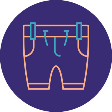 Bir torba simgesinin vektör illüstrasyonu