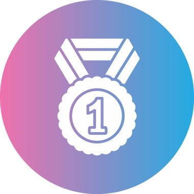 Madalya Web simgesi basit illüstrasyon