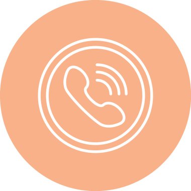 Cep telefonunun bir simgesinin vektör çizimi