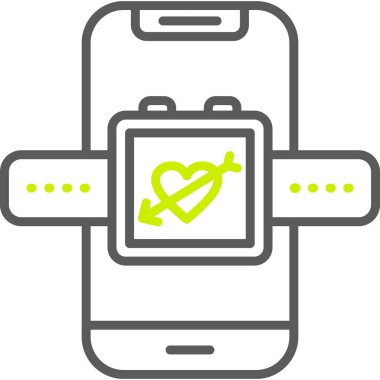 cep telefonu simgesi ve vektör tasarımı çizimi beyaz arkaplanda izole edildi