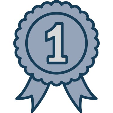 Ödülü rozet vektör simgesi